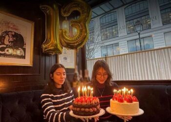 Tuba Büyüküstün ve Onur Saylak’ın İkiz Kızları 13 Yaşına Girdi