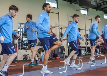Trabzonspor, hazırlıklarını salonda sürdürdü