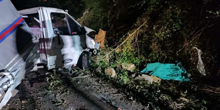 Giresun'da trafik kazası: Bir ölü, bir yaralı