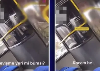 Kayseri’de Otobüste Şoförü Öpen Kadına Sert Tepki