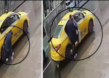 Kadir Ezildi taksiye binerken zor anlar yaşadı, düştü