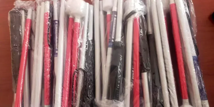 Aydın'da Görme Engellilere Beyaz Baston Desteği Sunuldu