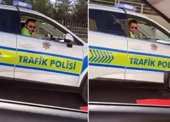 Trafik Polisinden Düğün Konvoyuna Nostaljik Anons: Damada Sürpriz!