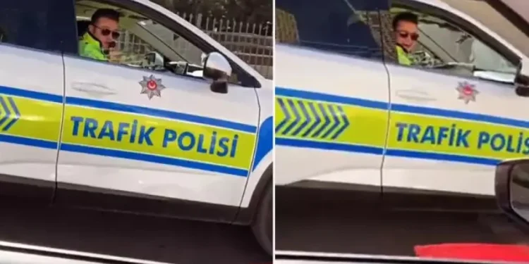 Trafik Polisinden Düğün Konvoyuna Nostaljik Anons: Damada Sürpriz!