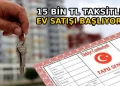 Sadece 180 Bin TL’ye Ev Sahibi Olma Fırsatı!