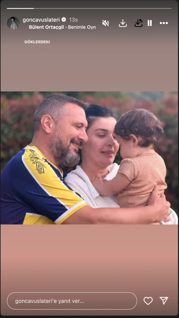 Gonca Vuslateri'nin aile pozu ilgi odağı oldu