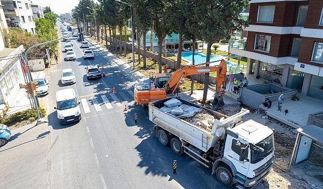 Güzelbahçe Belediyesi İlçenin Ana Arterlerini Yeniliyor