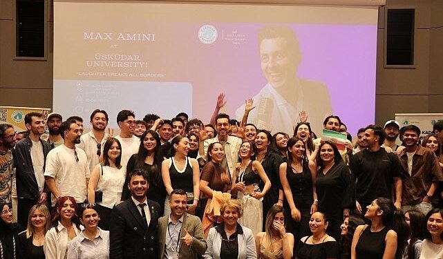 Ünlü komedyen Max Amini, Ebru için fırçayı eline aldı!