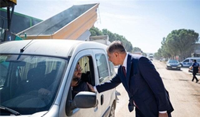 Aliağa’nın sanayi yoluna iki kilometrelik asfalt