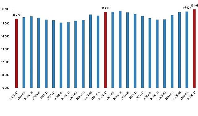 Ücretli Çalışan İstatistikleri, Temmuz 2025