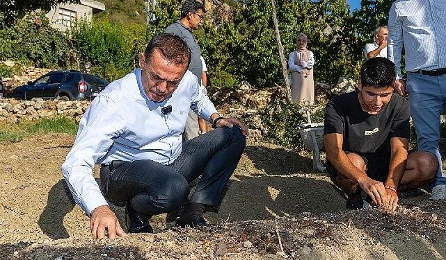 Yenişehir Belediyesinin hibe ettiği safran soğanları toprakla buluştu