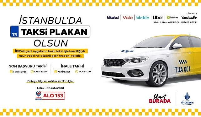 İstanbul’da bir taksi plakan olsun