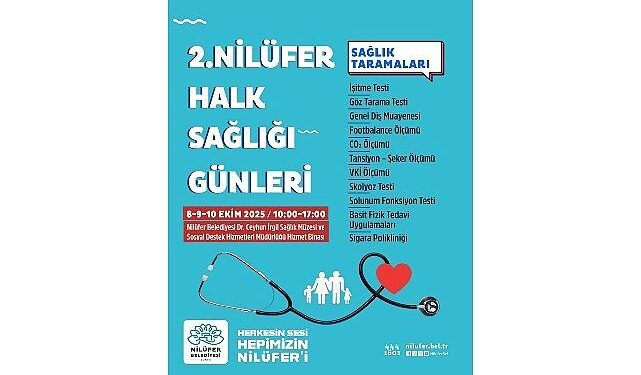 Nilüfer’de “Halk Sağlığı Günleri” başlıyor