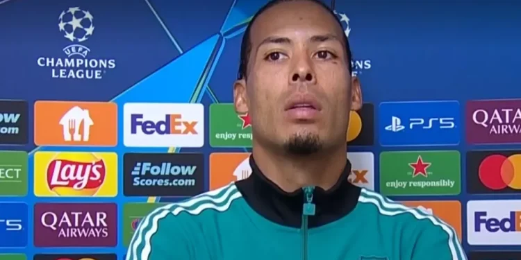 Virgil Van Dijk, maç Sonunda Sinirden Konuşamadı