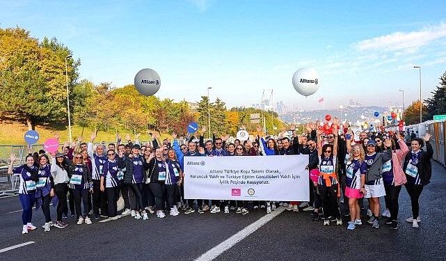 Allianz Türkiye Gönüllüleri, İstanbul Maratonu’nda iyilik peşinde koştu