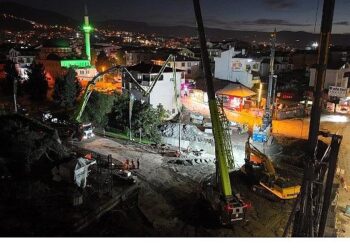 Başiskele Kavşak Projesi’nde ışıklar hiç sönmüyor