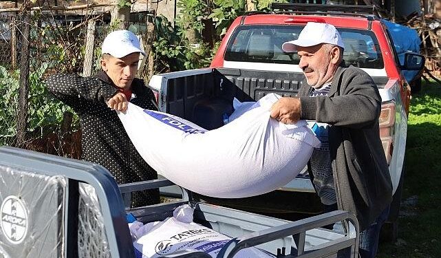 Büyükşehir’den yangın mağduru üreticilere destek