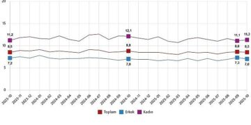 İşgücü İstatistikleri, Ekim 2025