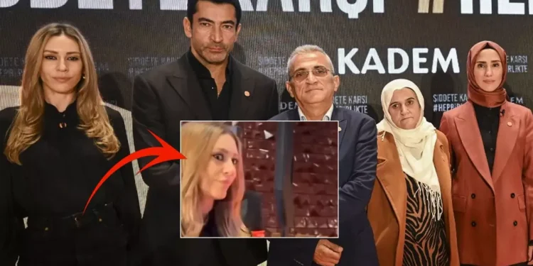 KADEM’in lansmanına katılan Sinem Kobal’ın tavırları olay oldu