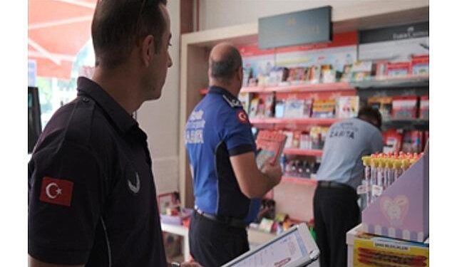 Kantin ve kırtasiyecilerde hem hijyen hem de etiket kontrolü