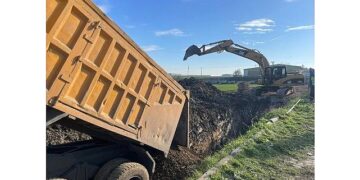 620 metrelik yeni kanalizasyon ve yağmur suyu hattı