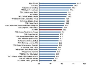 Bölgesel Satınalma Gücü Paritesi, 2024