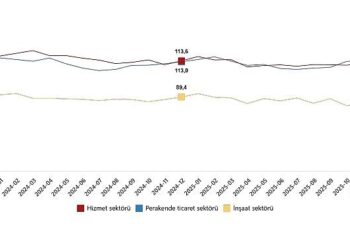 Hizmet, Perakende Ticaret ve İnşaat Güven Endeksleri, Aralık 2025