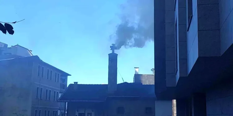 Rize’de baca yangını paniğe neden oldu