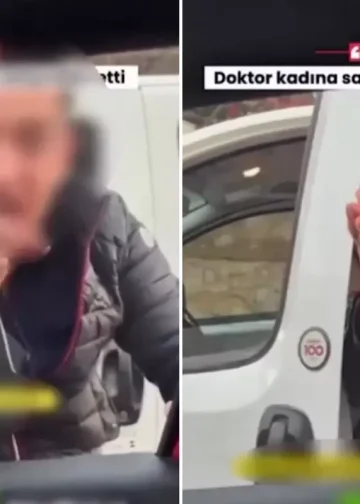 Kadın sürücüye dehşeti yaşatan maganda yakalandı