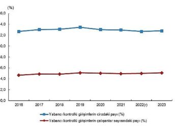 Yabancı Kontrollü Girişim İstatistikleri, 2023