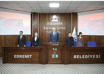 Edremit Belediye Meclisi’nde yılın ilk toplantısı yapıldı
