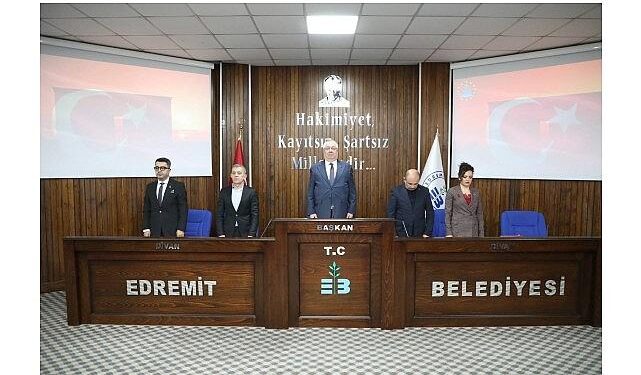 Edremit Belediye Meclisi’nde yılın ilk toplantısı yapıldı