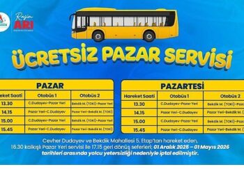Nevşehir’de Ücretsiz Pazar Servisi Uygulamasında Güncelleme