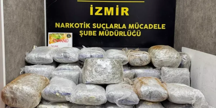 Otomobilden 65 kilo skunk çıktı; 1 tutuklama