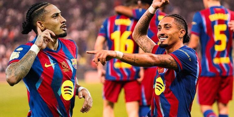 (ÖZET) İspanya Süper Kupası Barcelona’nın! El Clasico’da Raphinha şov… Barça – Real Madrid maç sonucu (3-2)